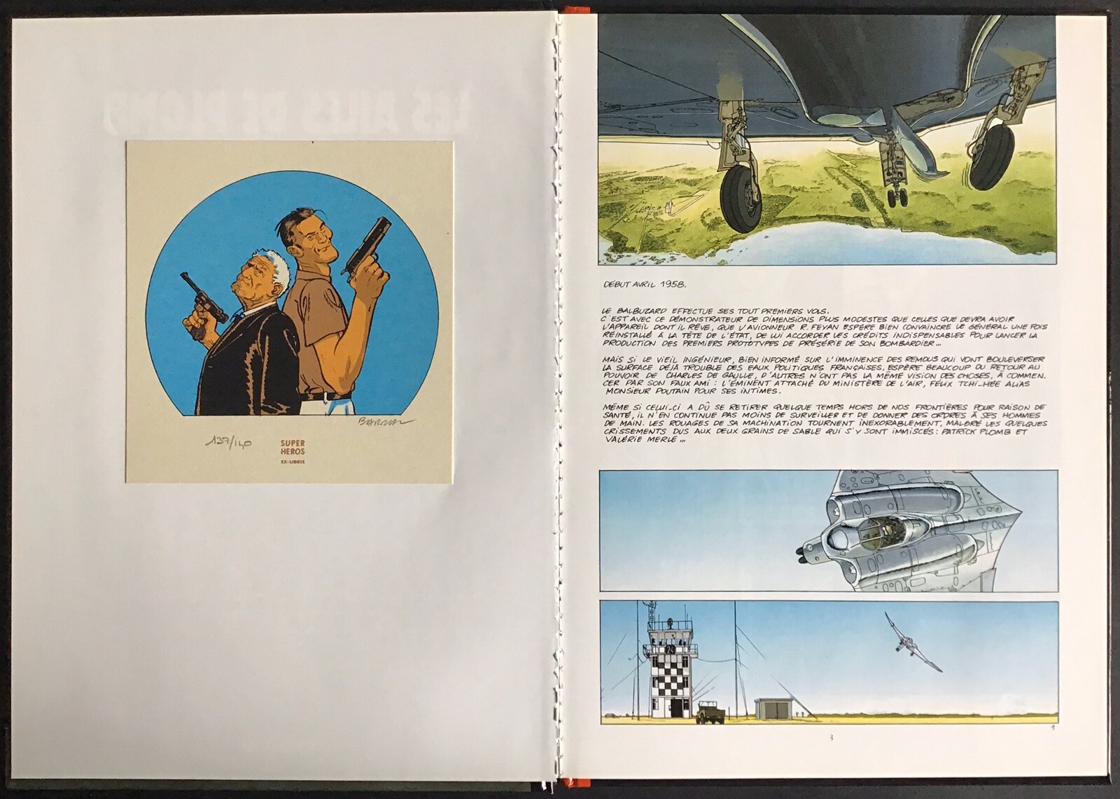 LES AILES DE PLOMB Tome 2 Le Vol du Balbuzard + ex-libris EO 1998 Excellent état