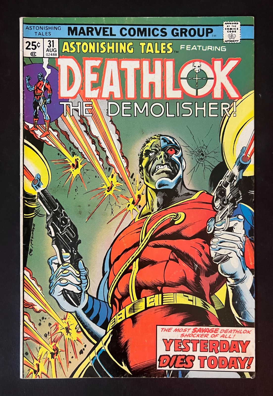 ASTONISHING TALES #31 DEATHLOK THE DEMOLISHER Bernie Wrightson Cover Inks 1975