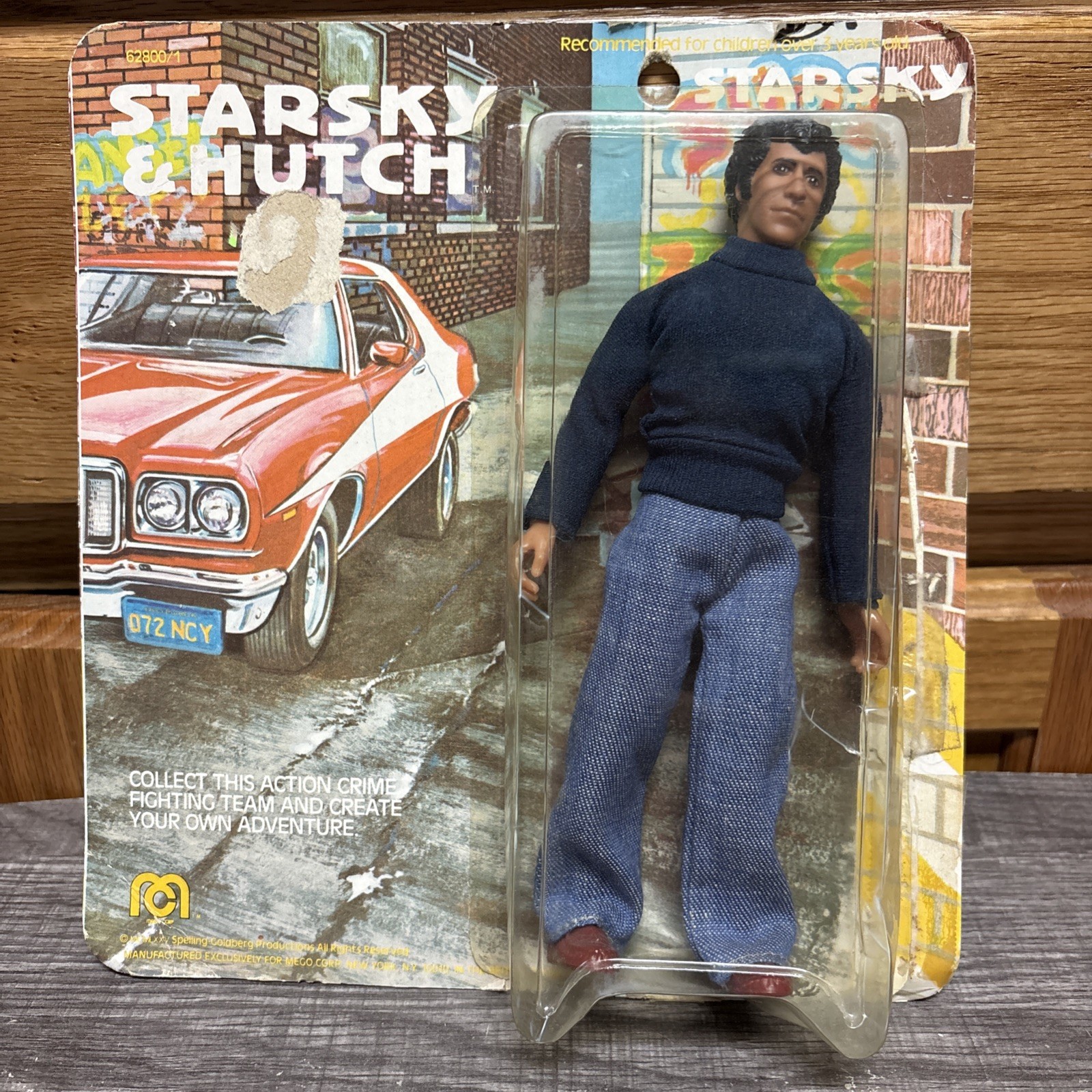 Modellino vintage 1975 MEGO Starsky & Hutch TV Show STARSKY 8" in scatola - DIFETTI