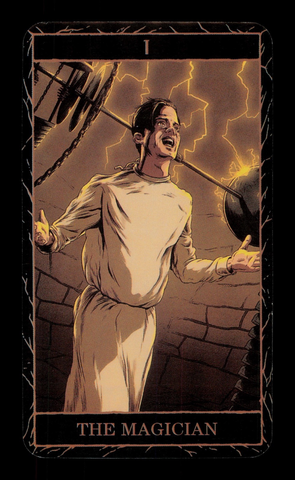 The Magician I Universal Monster Tarot Card Casey Gilly Single