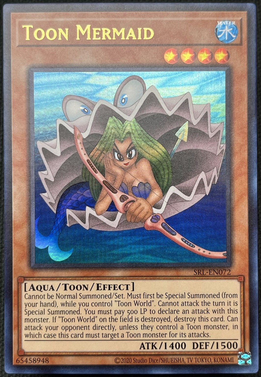 Yu-Gi-Oh! TCG Toon Righello Incantesimo Sirena SRL-EN072 Illimitato Ultra Raro quasi nuovo