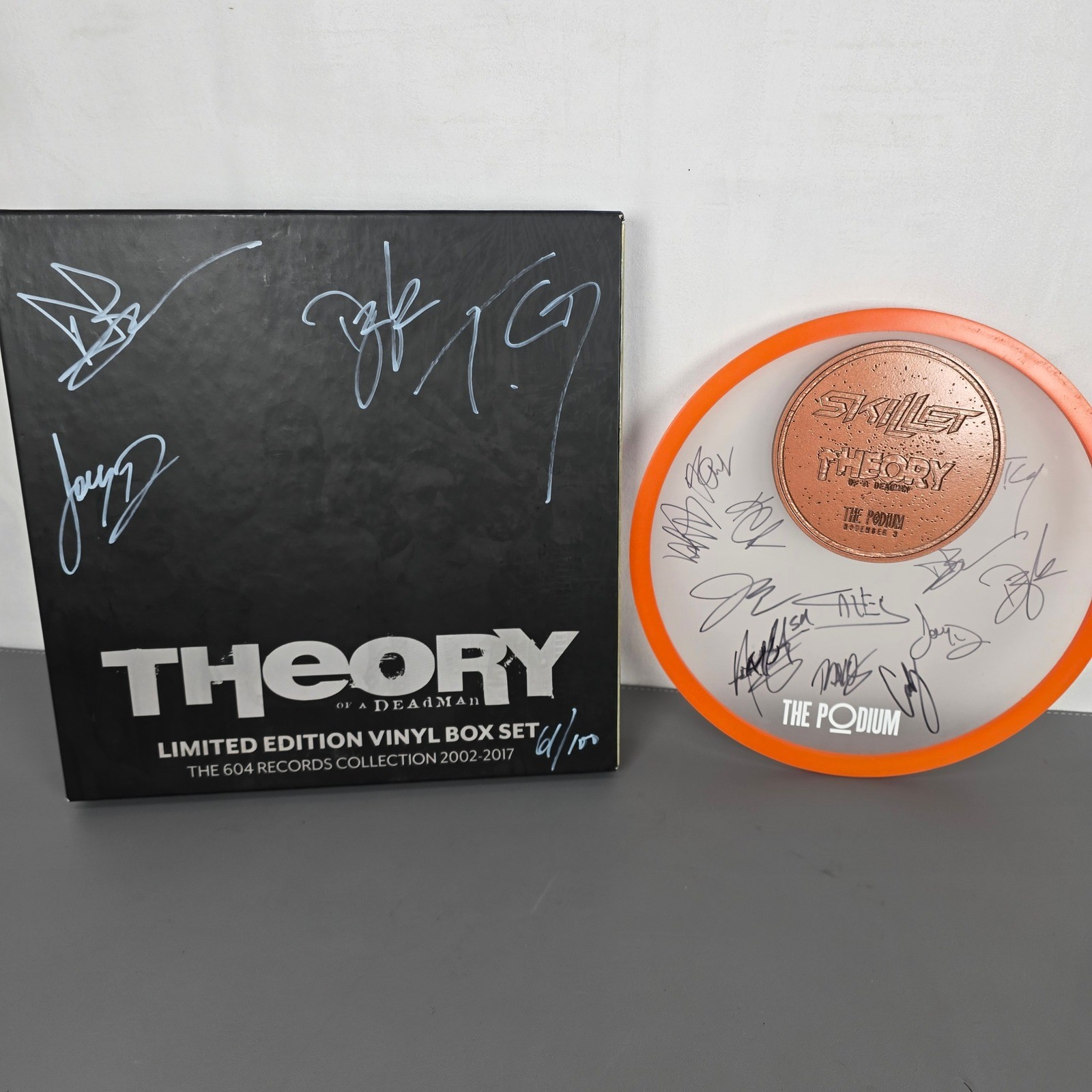 Theory of a Deadman Signed Limited Edition Vinyl Box Set 61/100 604 Records READ