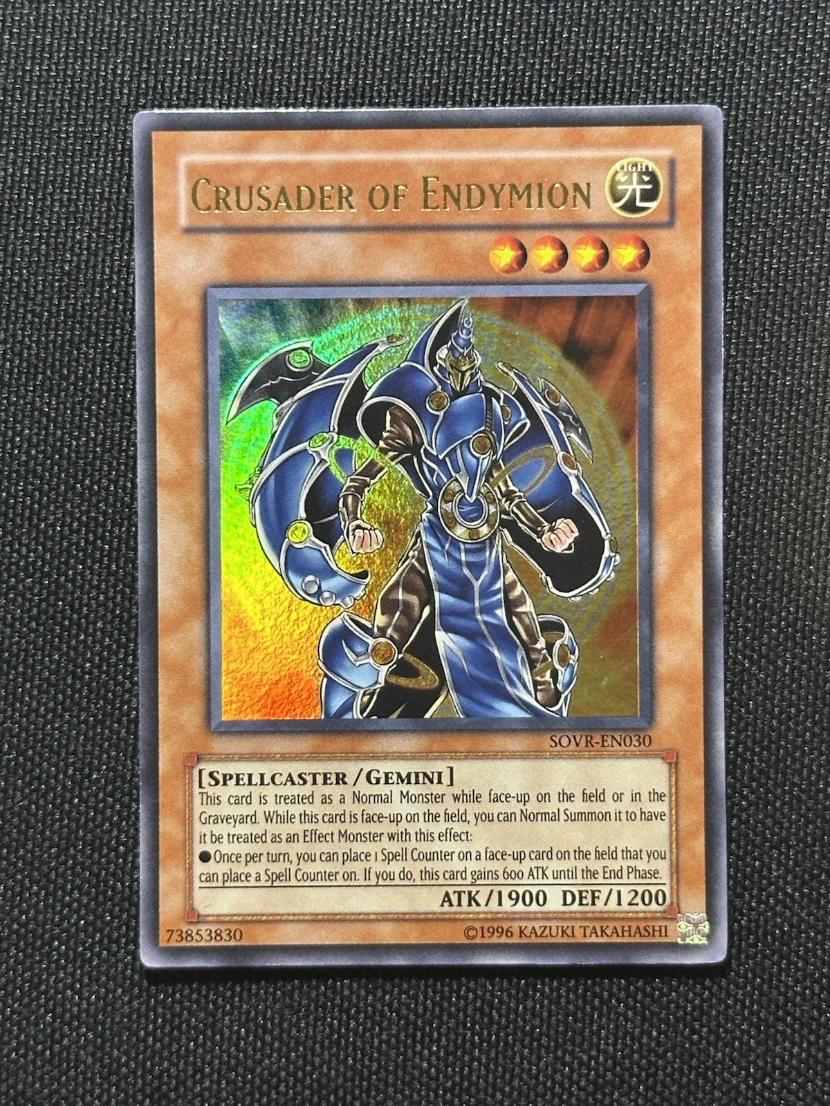 Crusader Of Endymion - SOVR-EN030 - Ultra Rare - Unlimited - NM/M+ - YuGiOh