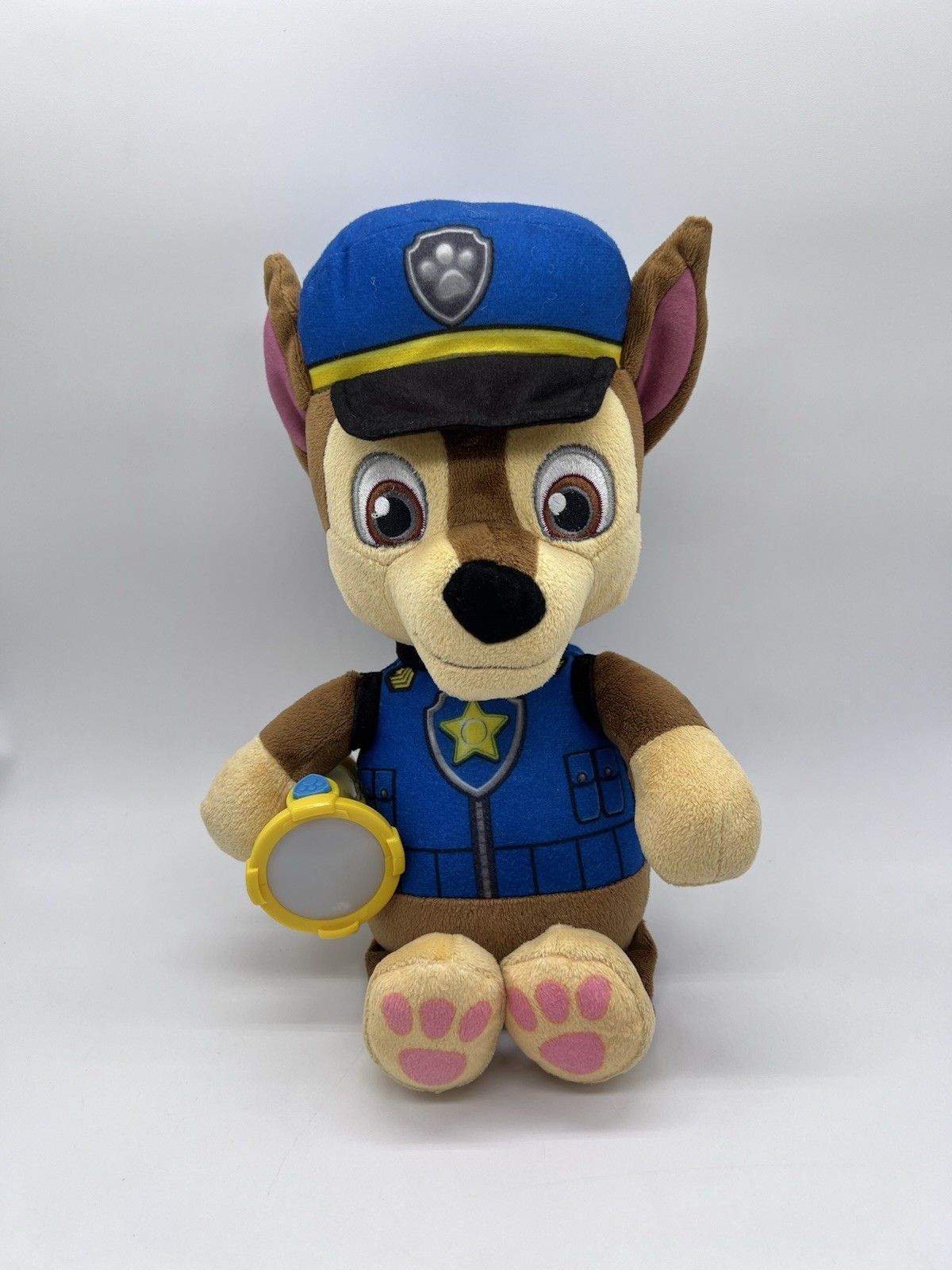 PAW Patrol Chase Peluche Uniforme Polizia Cane Accensione Torcia Spin Master 15"