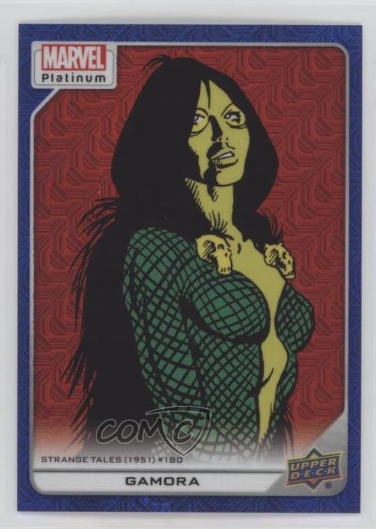 2023 Upper Deck Marvel Platinum High Series Blue Traxx 276/499 Gamora #140 12cy