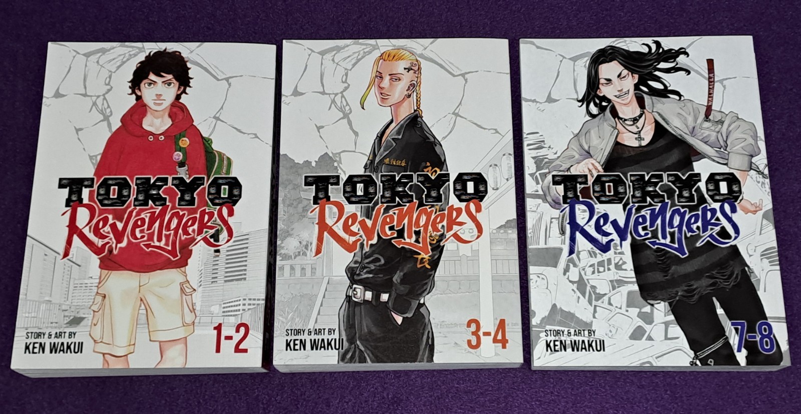 Tokyo Revengers Omnibus Bundle - Vol 1-2, 3-4, 7-8 Ken Wakui Manga English