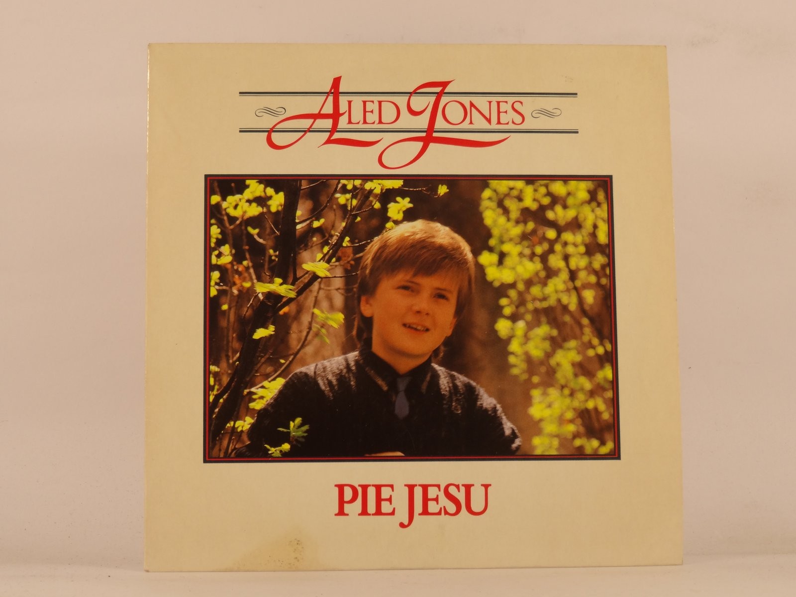 ALED JONES PIE JESU (94) 2 Track 7" Single including Picture Sleeve TEN RECORDS