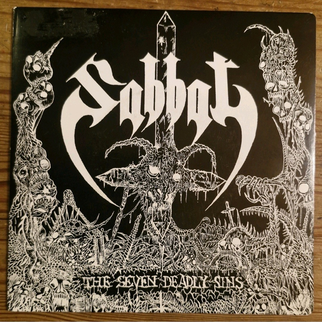Sabbat - The Seven Deadly Sins 7" EP 1990 Evil Records 666-005