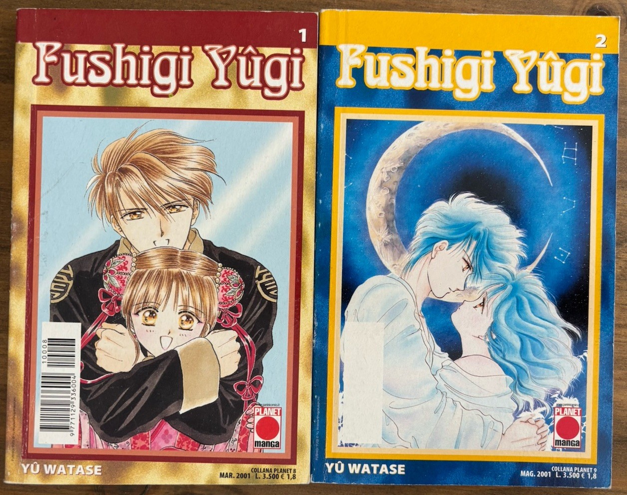 Fushigi Yûgi numeri 1 e 2, Yuu Watase, Planet Manga 2001 italiano
