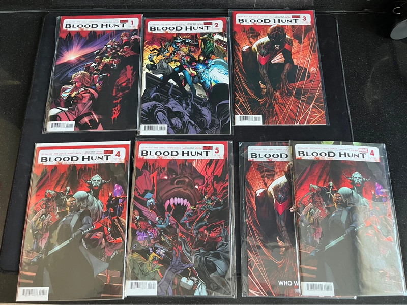 Marvel Comics Blood Hunt red band complete event serie