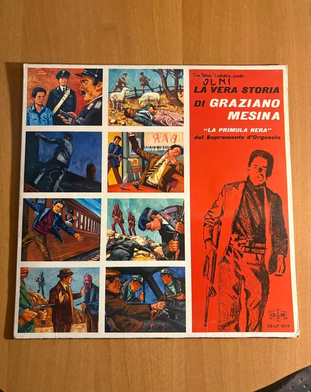 Vinile 33 giri - Don Antonio il cantastorie - Graziano Mesina (raro)