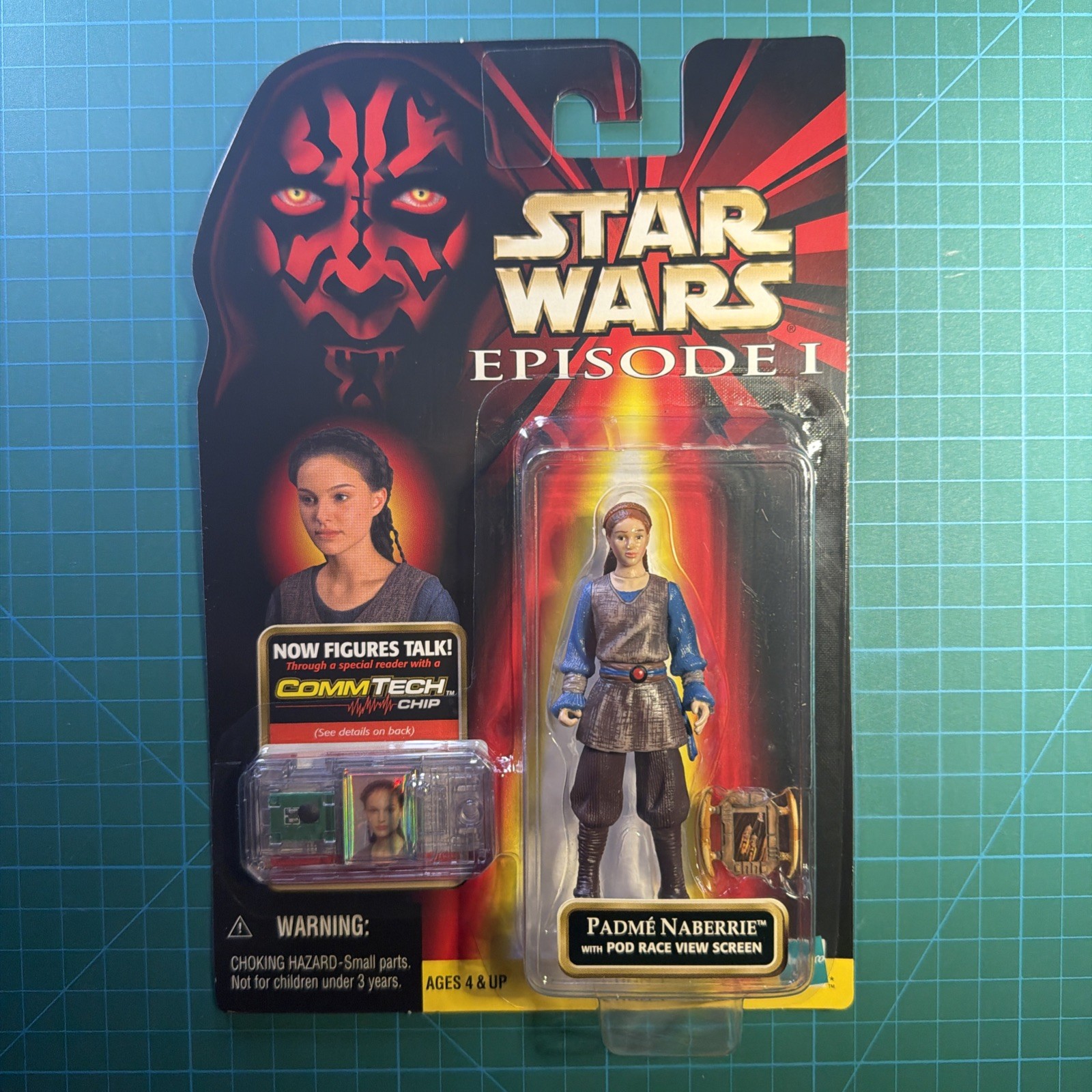 1999 Star Wars Episode I Padmé Naberrie CommTech Figure