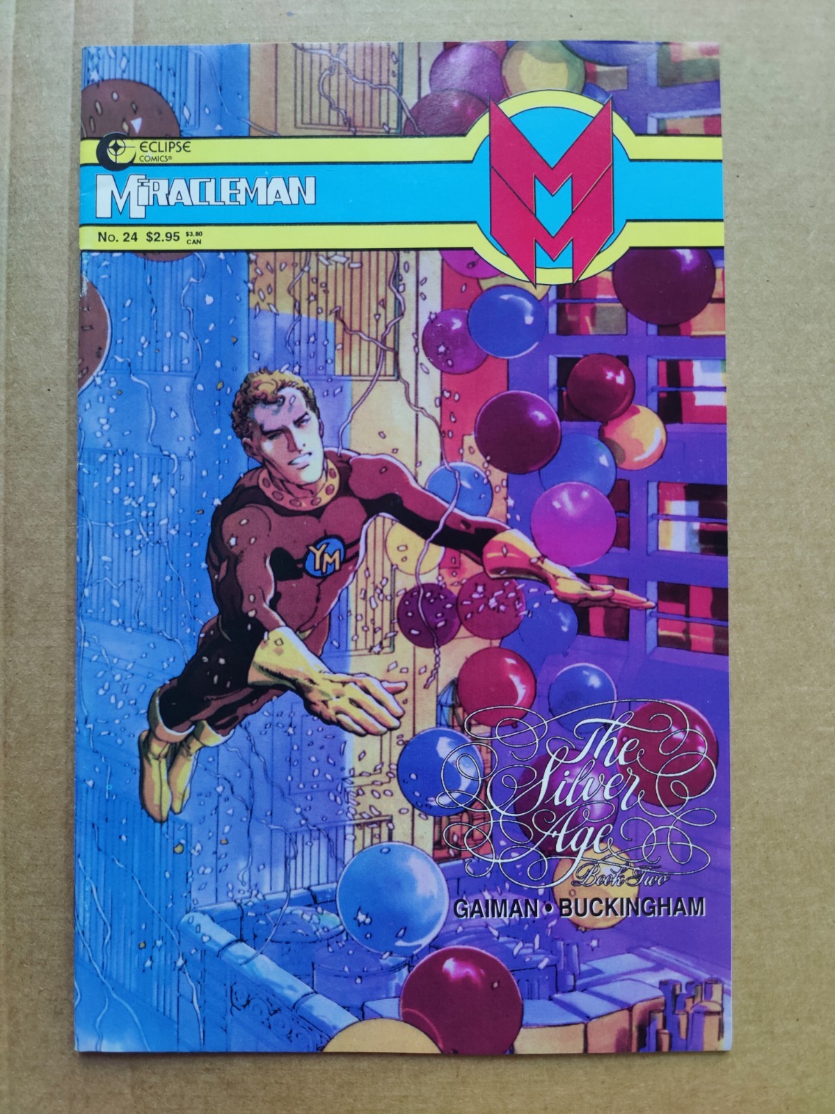 Miracleman Numero 24 Gaiman Buckingham Eclipse Comics FN/VF Midgrade Ultima Edizione