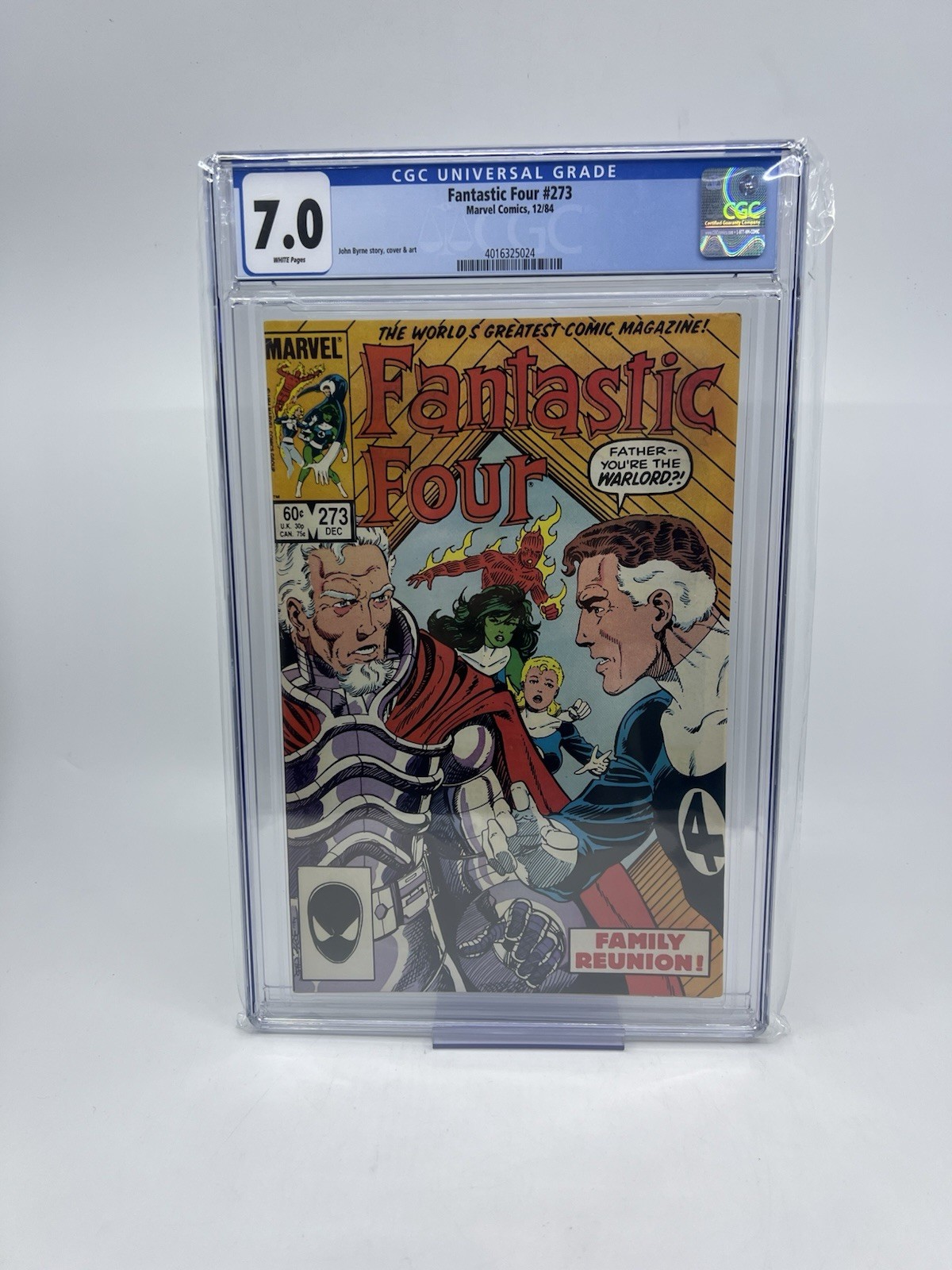 Fantastic Four #273 - CGC 7.0 (1984, Marvel) 1° Nathaniel Richards, Kang Prime