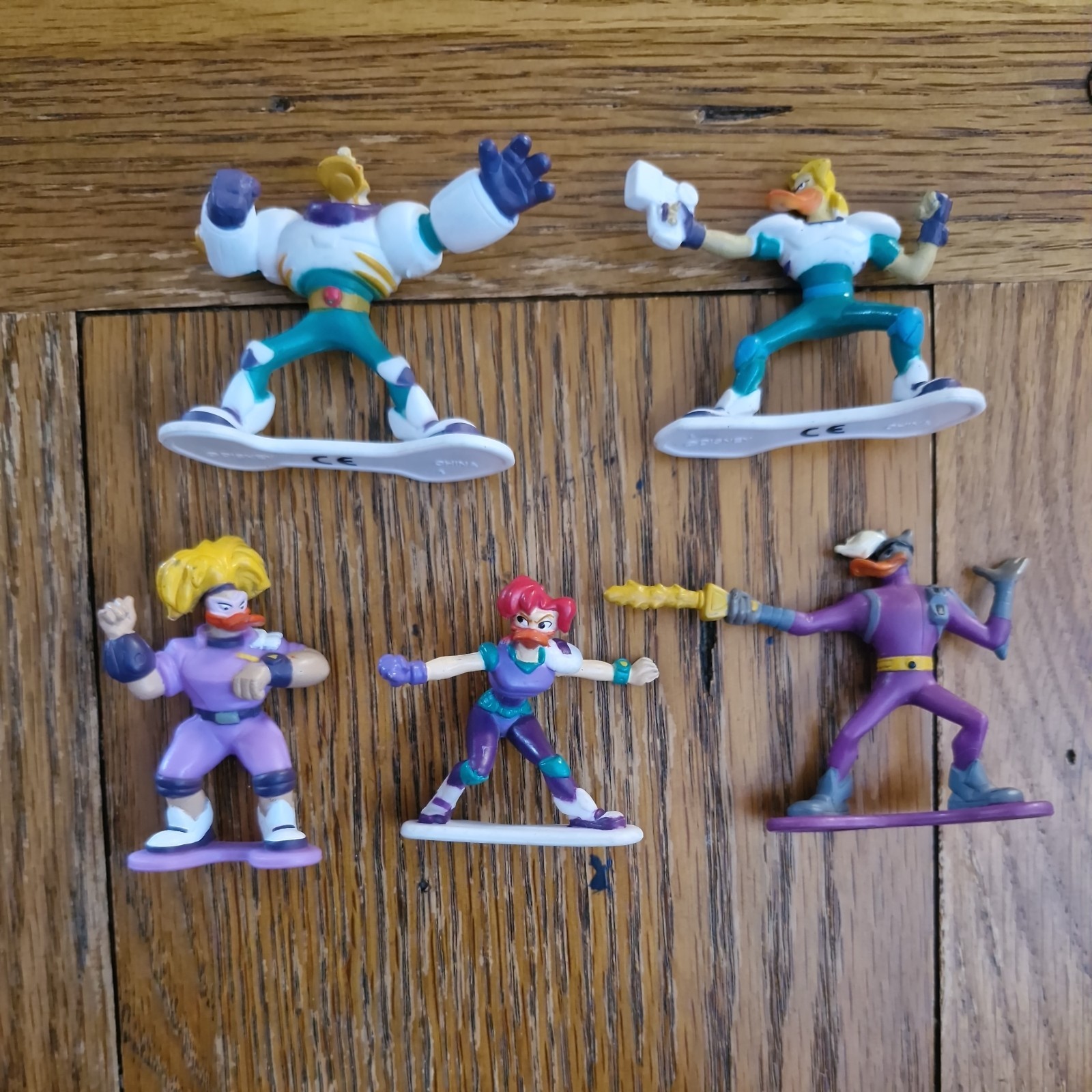 Disney Mighty Ducks 1996 minifigure in PVC Mattel x5