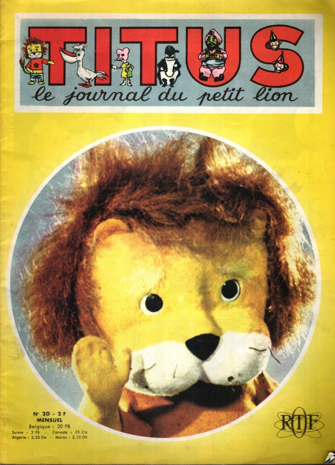 TITUS LE JOURNAL DU PETIT LION N°20  15/12/1969