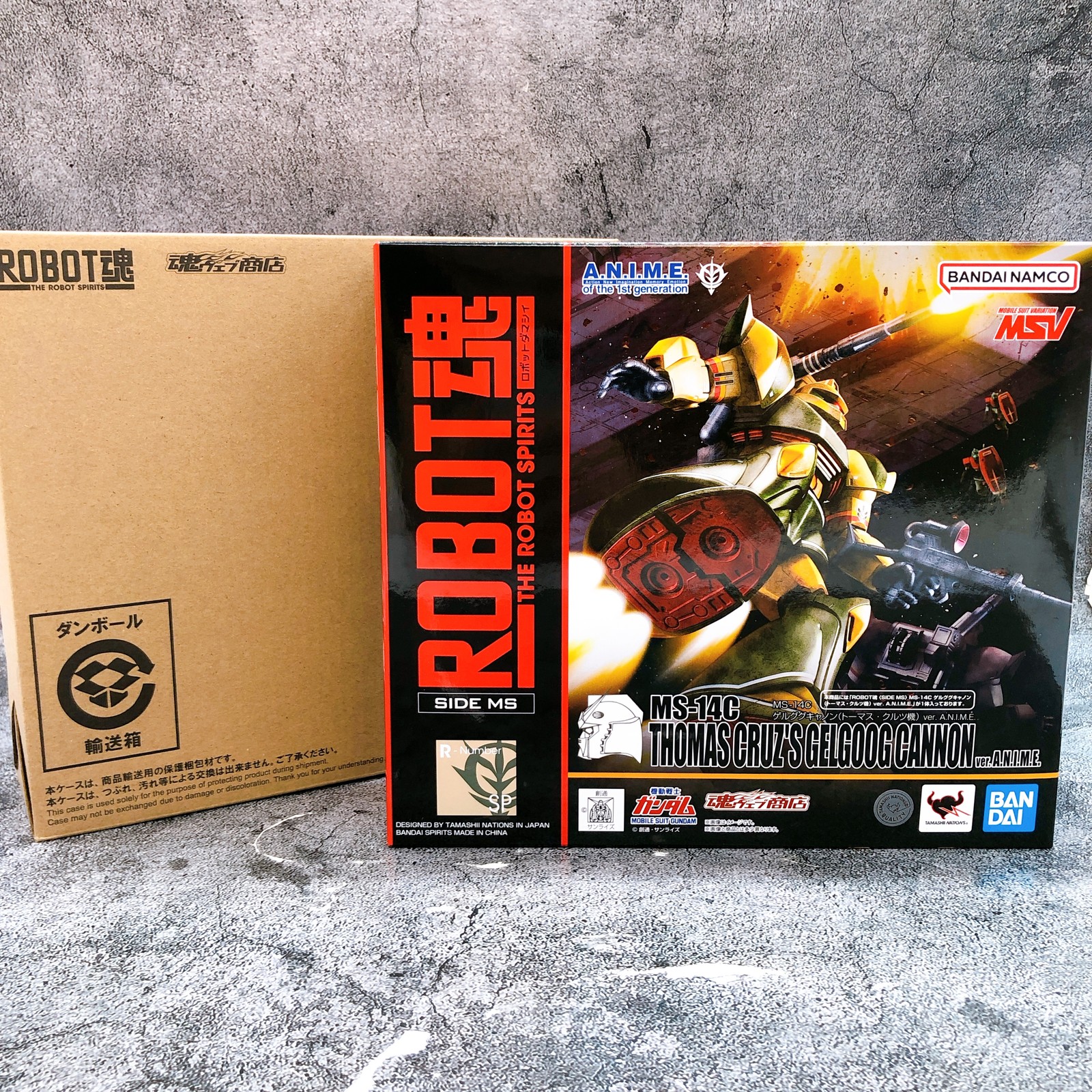 Robot Spirits Thomas Cruz's Gelgoog Canoon ver. A.N.I.M.E. Figurina 15+ Bandai NUOVA