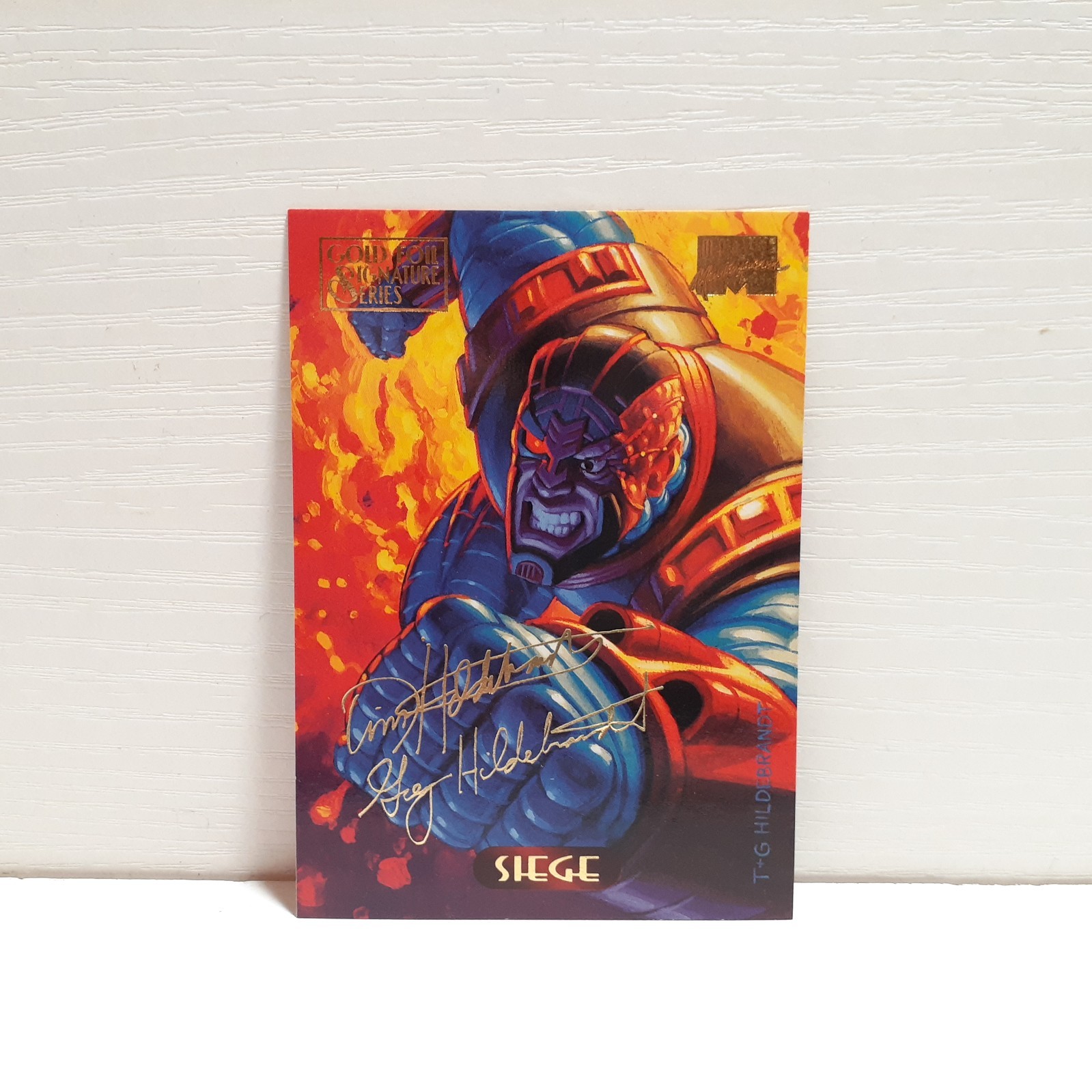 Siege #109 1994 Marvel Masterpieces Gold Foil Signature Series Card