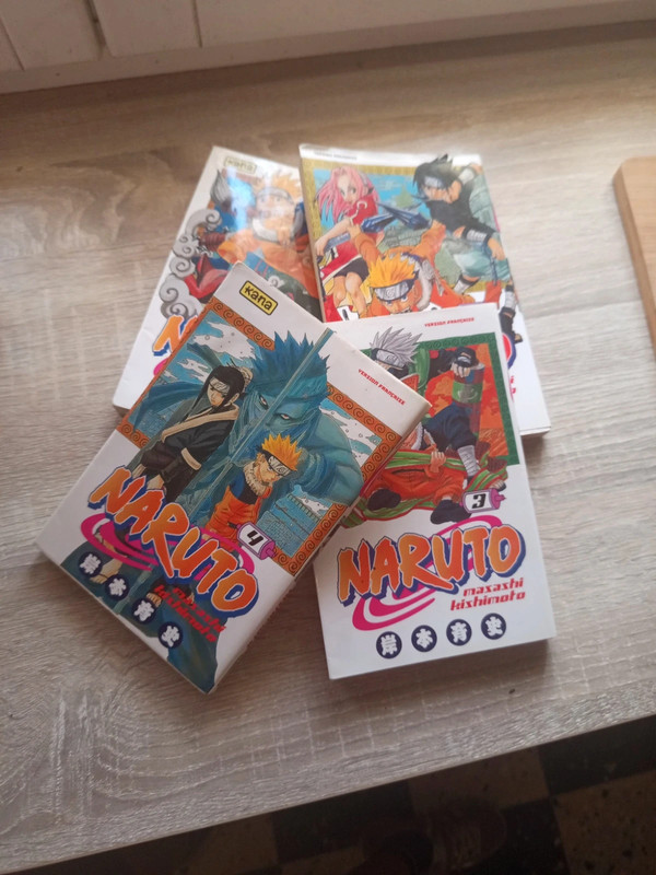 4 premier tome de Naruto
