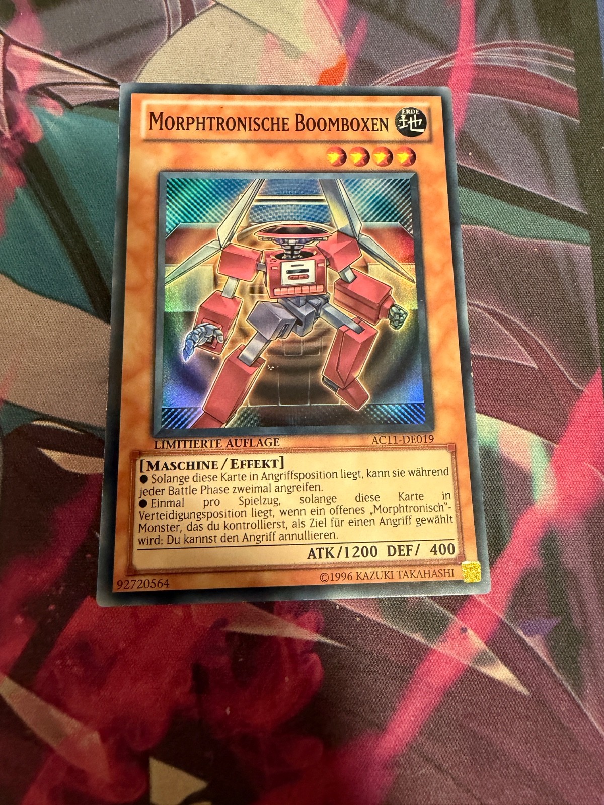 YUGIOH - BOOMBOX MORPHTRONIC - SUPER RARA - AC11 - TEDESCO - LP
