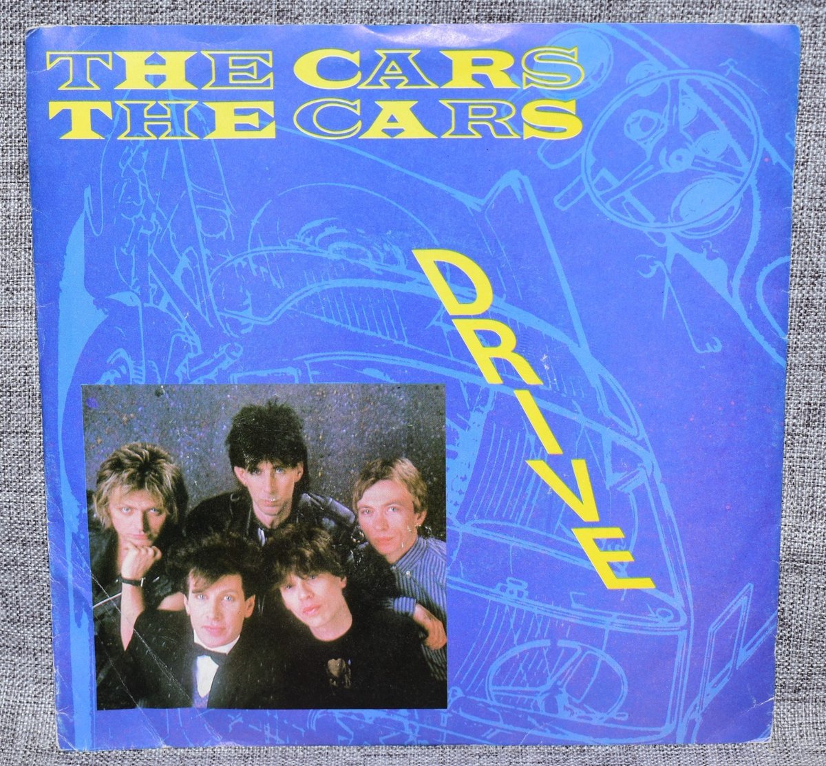 The Cars Drive 1984 UK 7" Picture Sleeve Elektra E 9706 Synth Pop 45 #JA