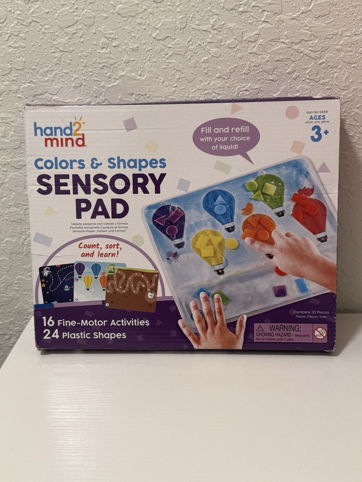 NUOVO Learning Resources Colori e Forme Pad Sensoriale 94491 Educativo