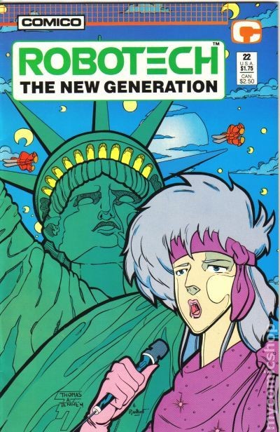 Robotech La Nuova Generazione #22 VF- 7.5 1988 Immagine Stock
