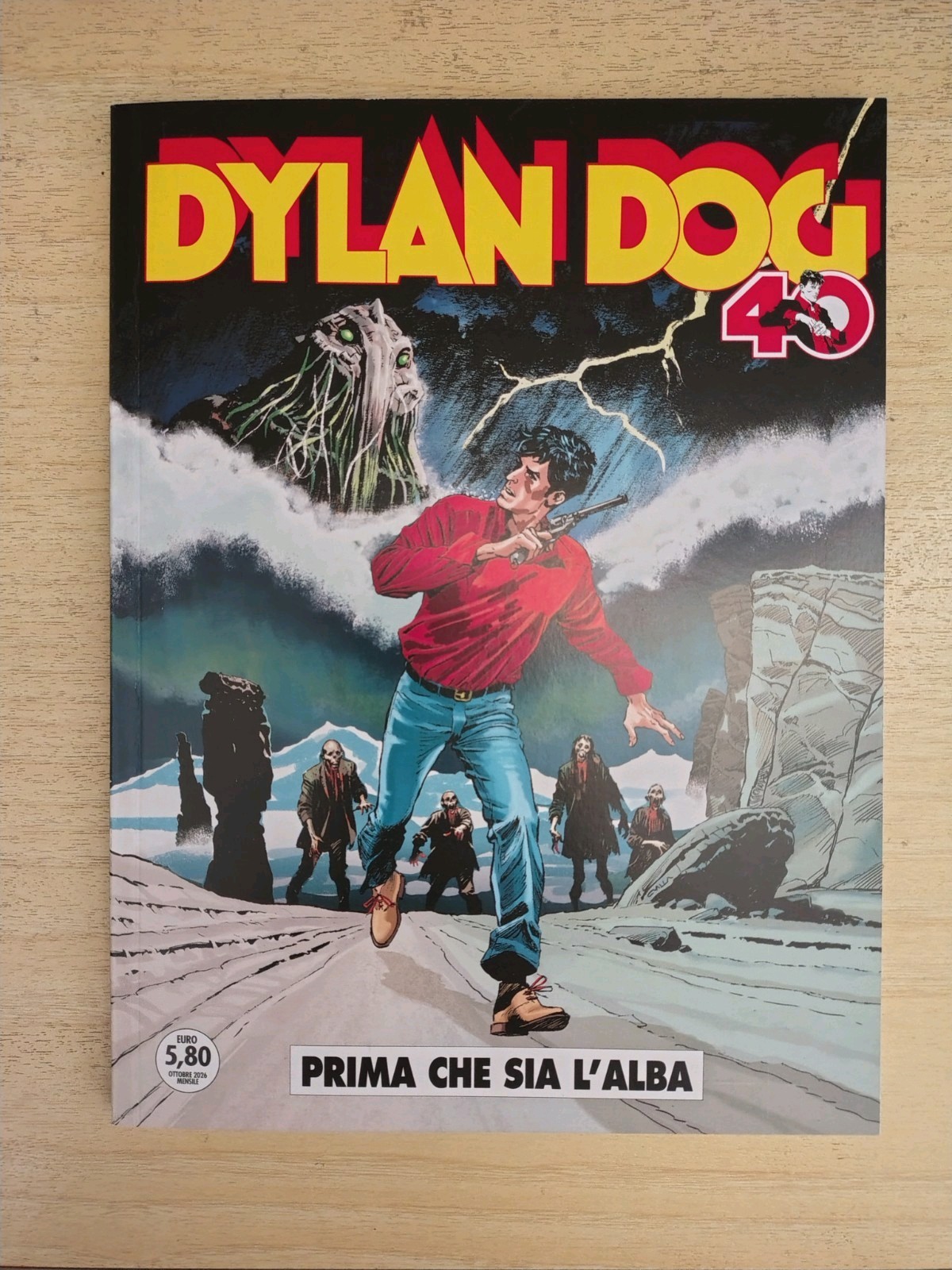 Dylan dog # 481 - Prima che sia l'alba 40° anniversario Buster Pack -COVER VILLA
