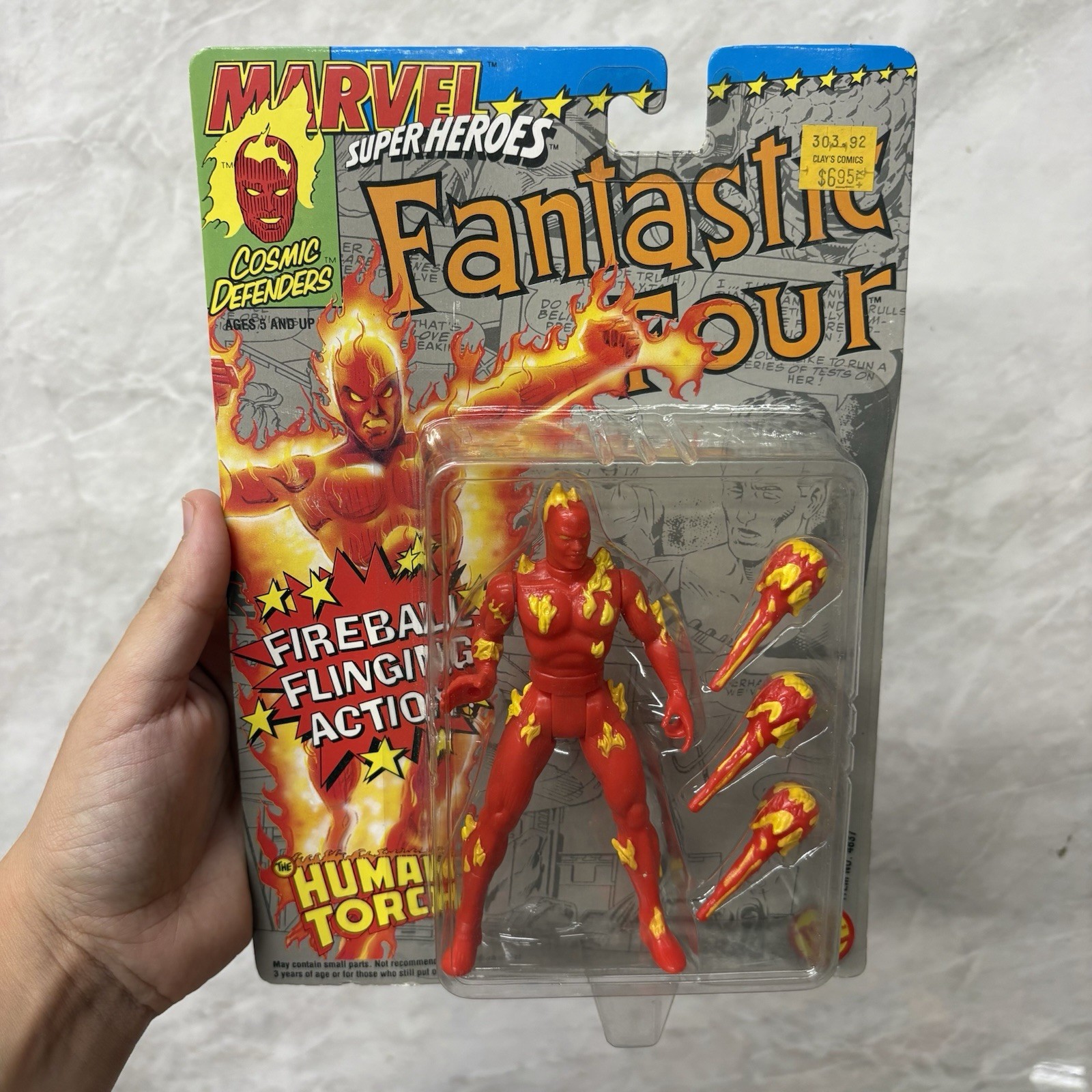 Modellino Toy Biz Marvel Superhero’s Fantastic Four Human Torch 1992