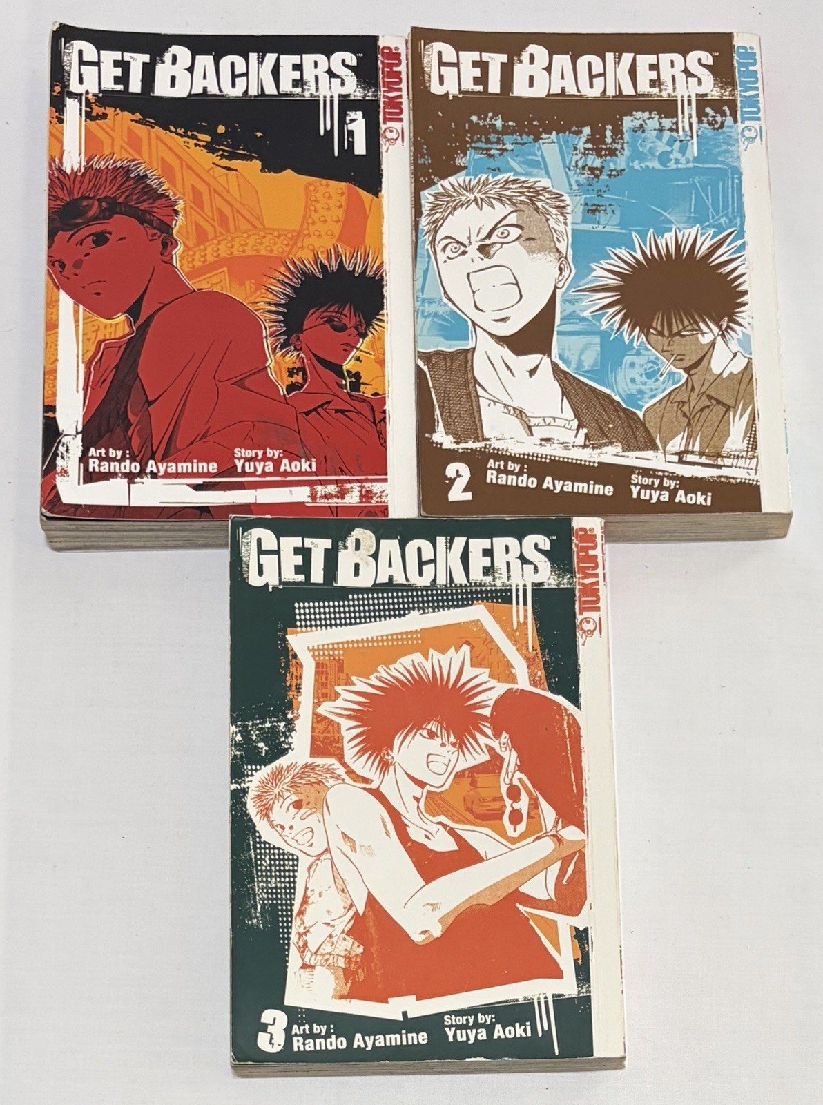 Get Backers Rando Ayamine volumi 1, 2 e 3 manga inglese Tokyopop