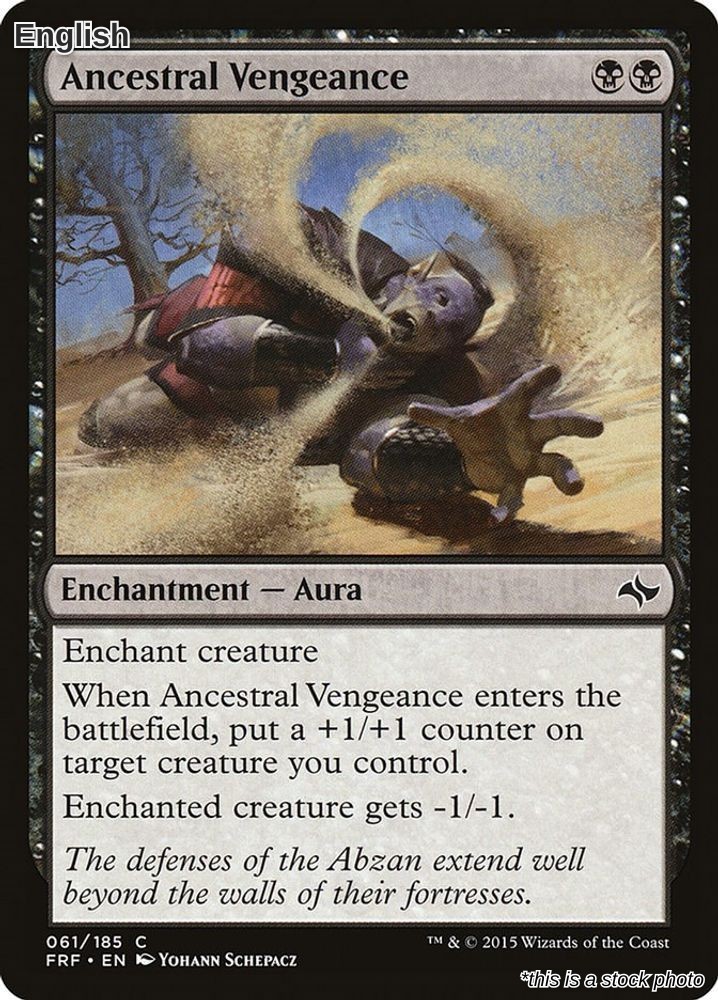 Magic Ancestral Vengeance 61 Common Fate Reforged NM