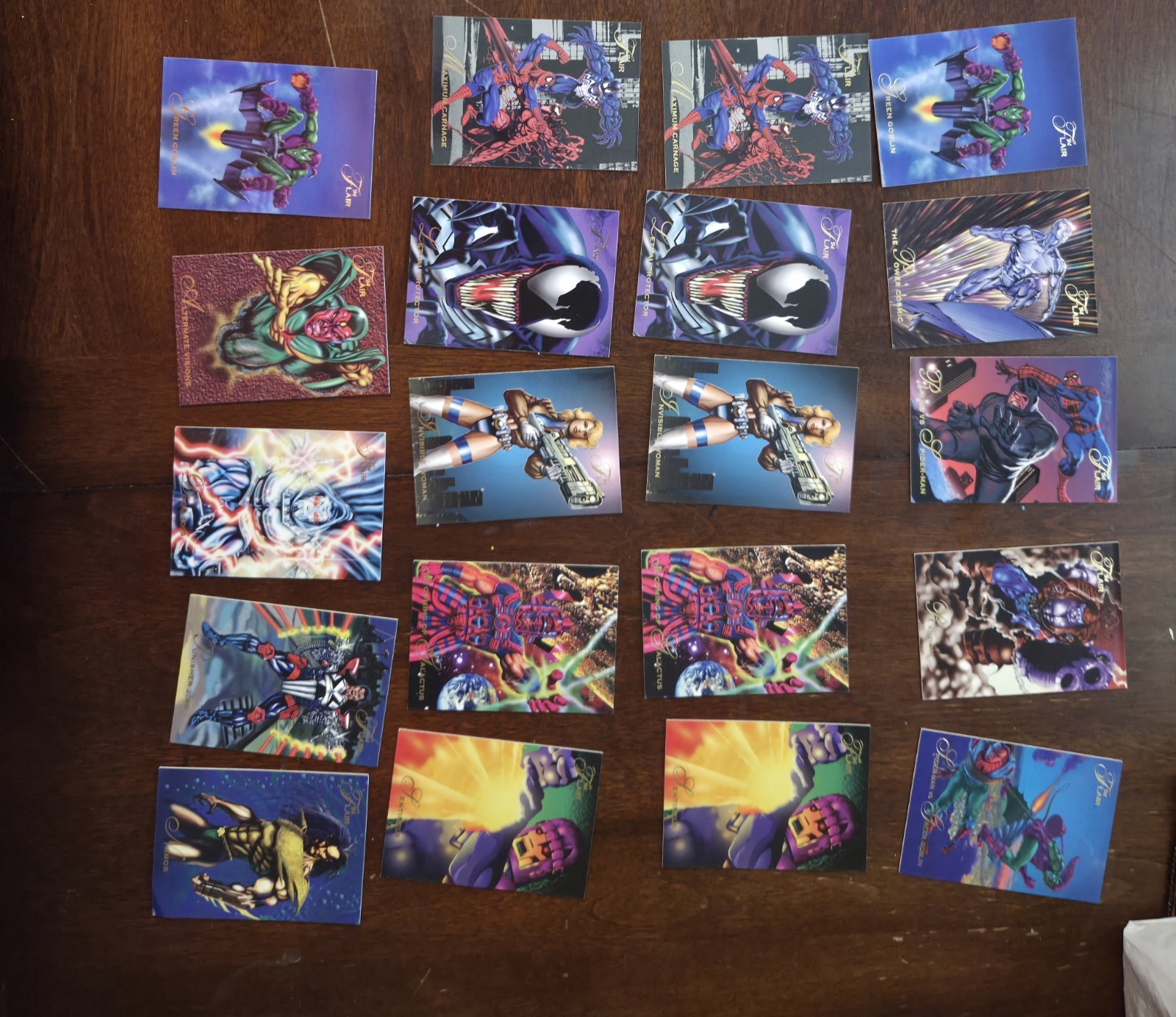 Lotto Carte Marvel 1994 Flair