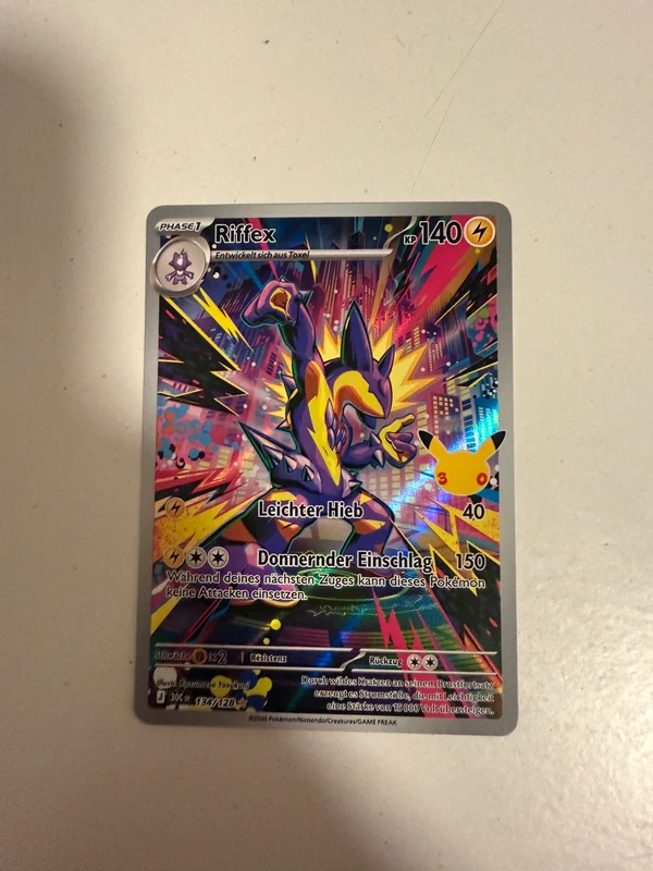 Pokemon 30 Jahre Riffex Fullart Karte