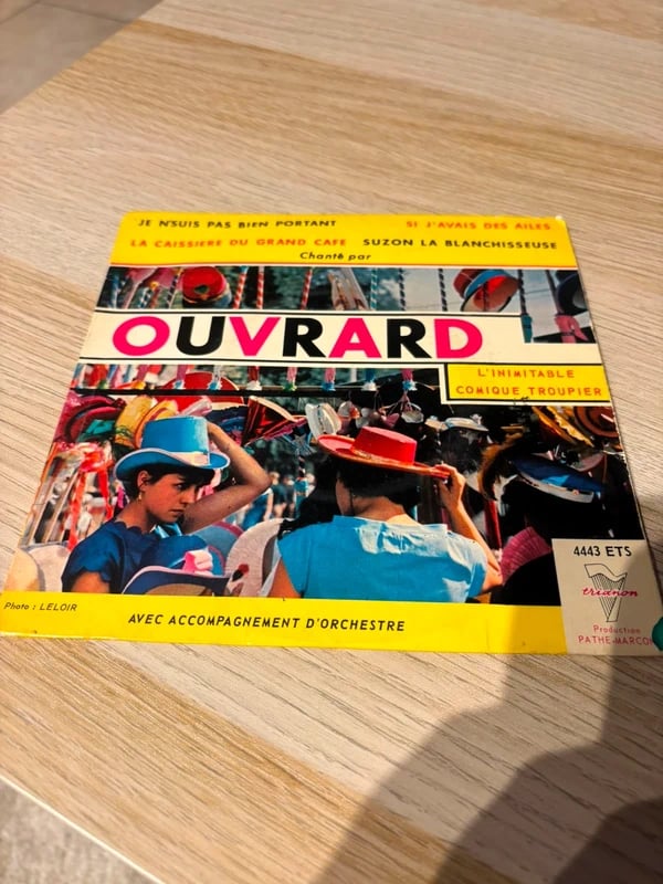 vinyle Ouvrard Le comique Troupier La caissière du grand cafe - Si j’avais des ailes 45 tours