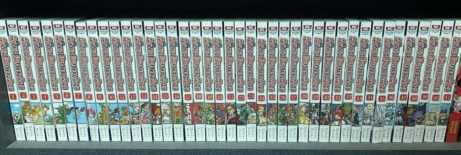 Lotto manga Kodansha Comics The Seven Deadly Sins volumi inglesi 1-41
