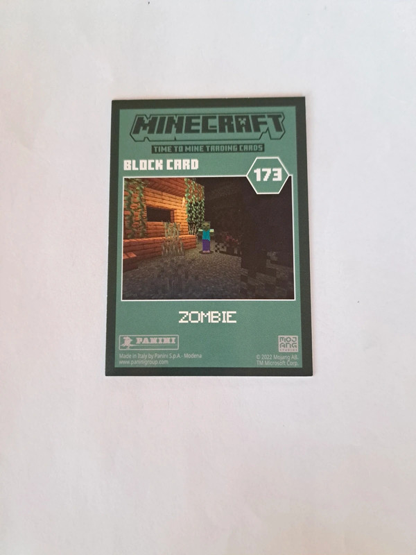 Panini Minecraft Time to Mine Block Card #173