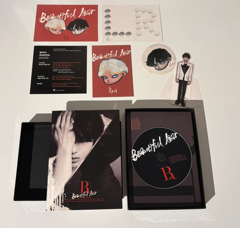 LR - Beautiful Liar Kpop CD album (Leo and Ravi from VIXX)