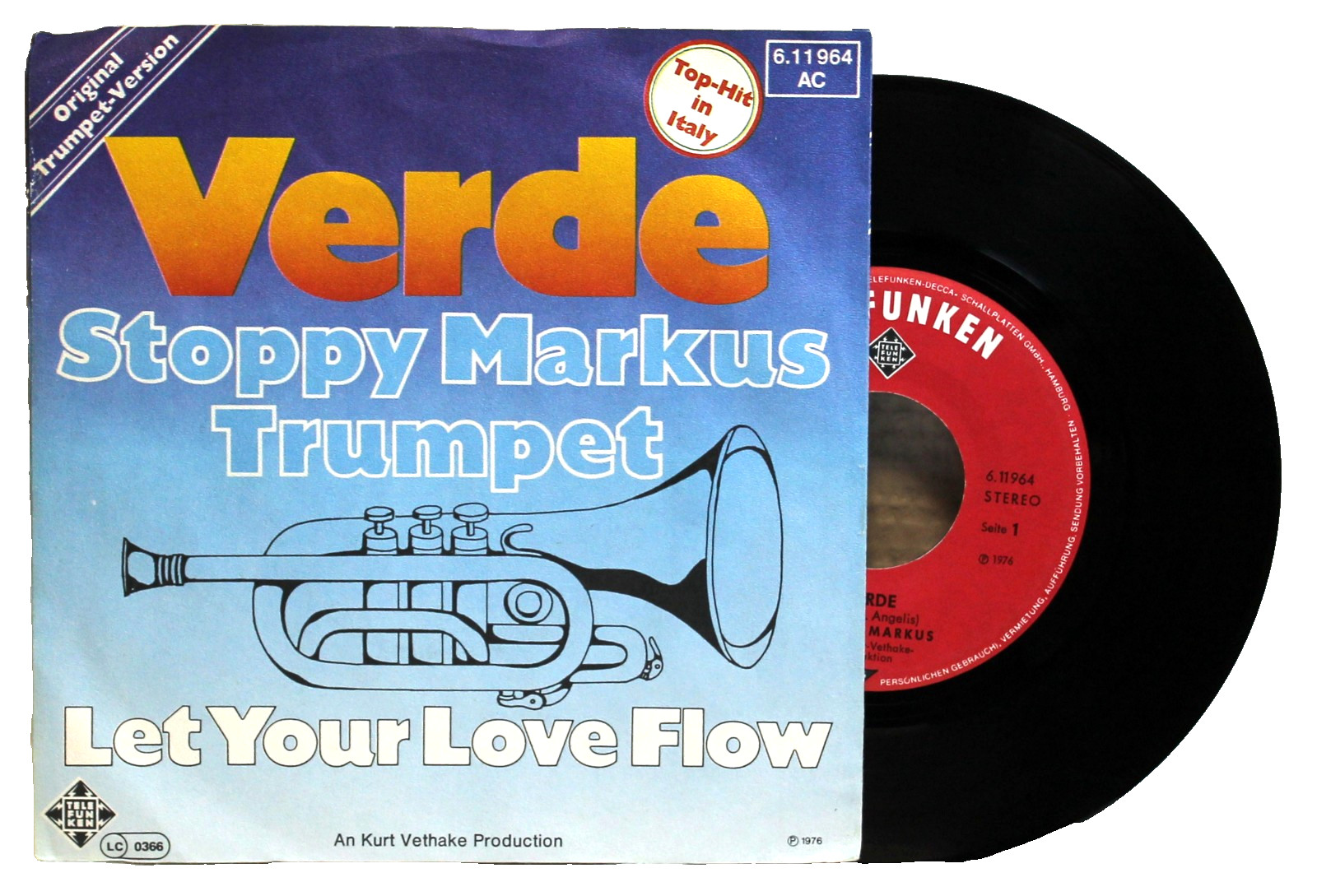 7" Vinyl - STOPPY MARKUS  - Verde / Let Your Love Flow
