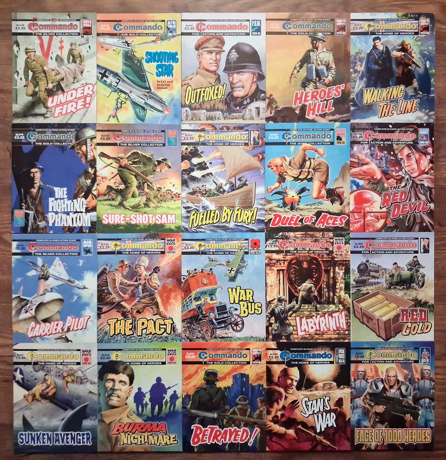 Commando Comics Job Lot Bundle x 20 (79A)