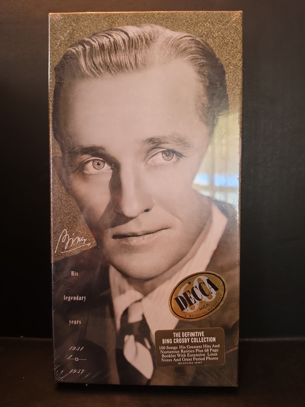 Bing Crosby His Legendary Years 1931-1957 4 CD Box Set SEALED MCA 1993 w/Booklet