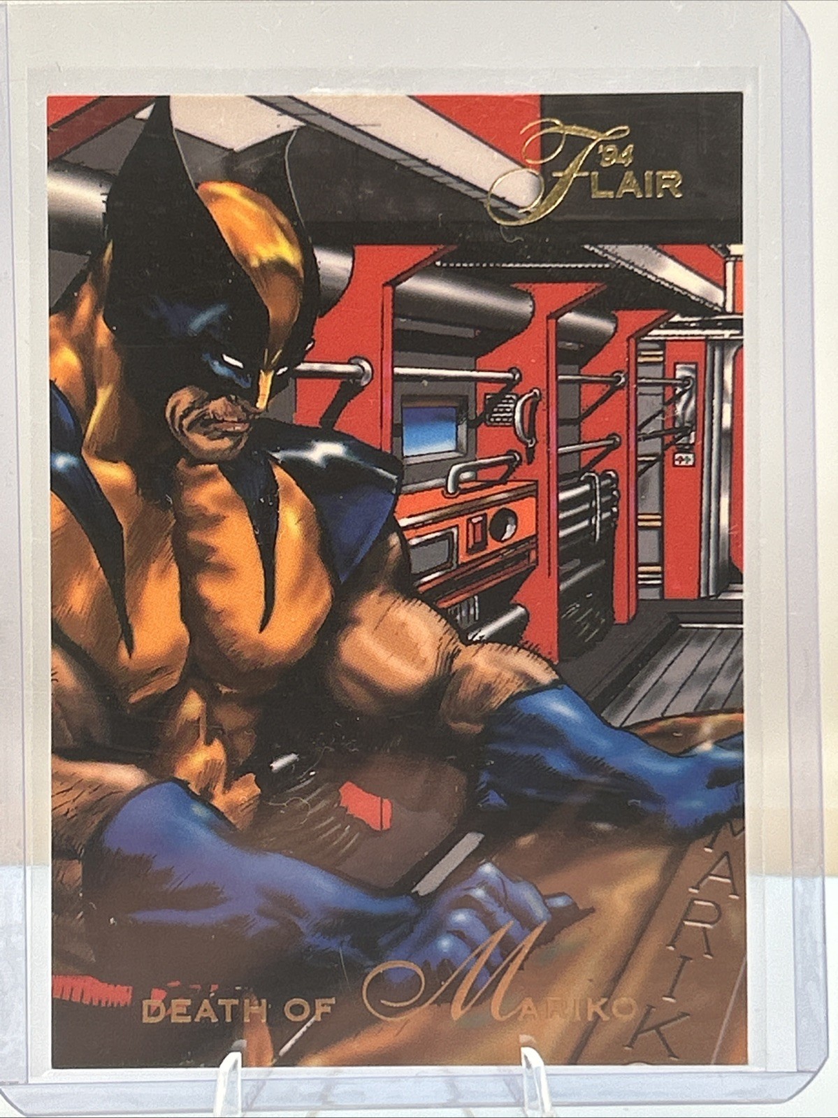 Wolverine Morte di Mariko Fleer 1994 Flair Edizione Inaugurale Marvel Card #91🔥🔥