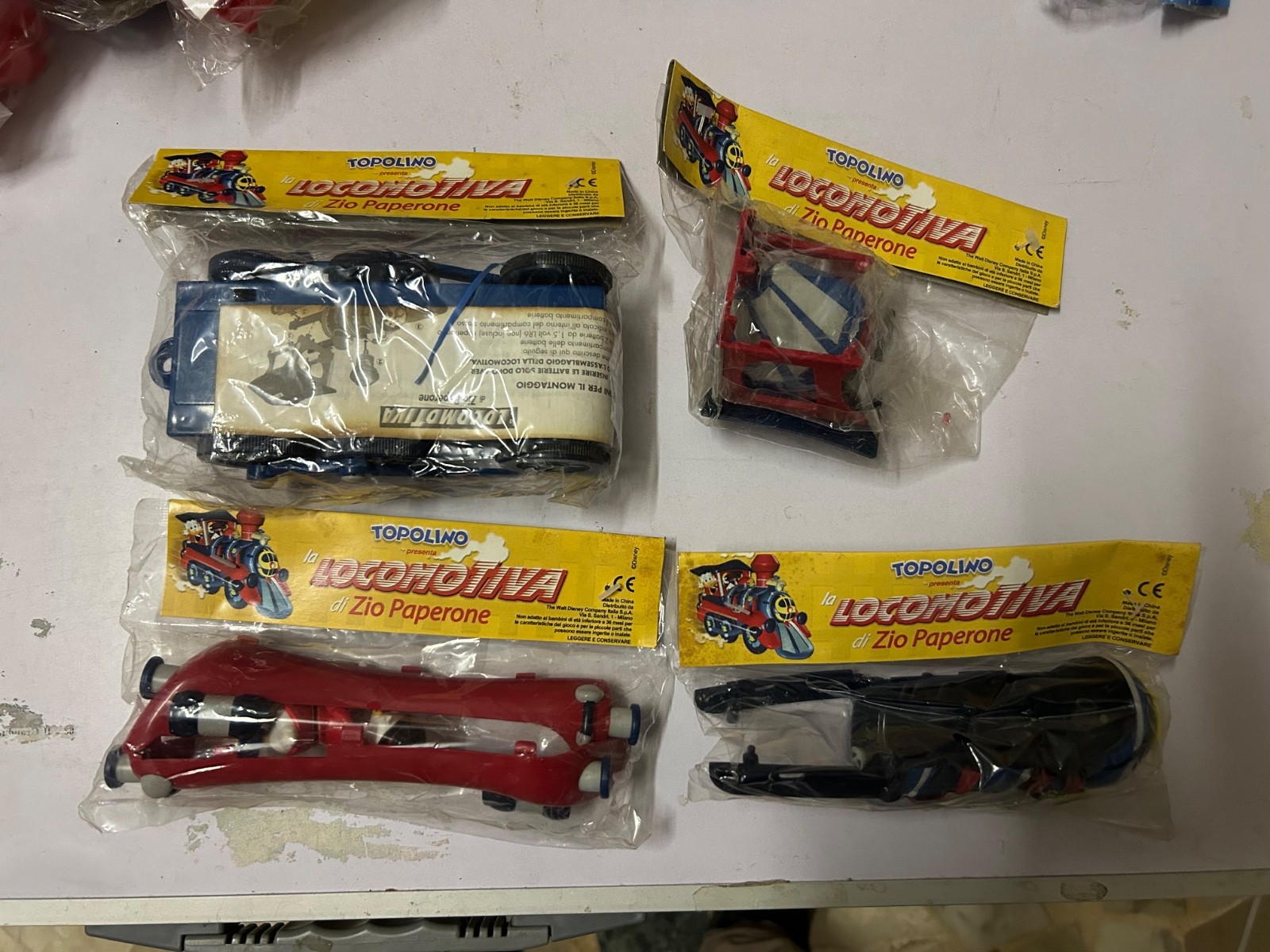 Disney gadget topolino libretto locomotiva zio paperone completa pezzi sigillati
