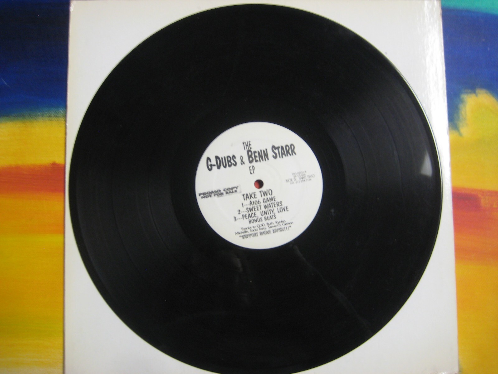 The G-Dubs & Benn Starr EP Take One / Two DJ Single 12" LP Record