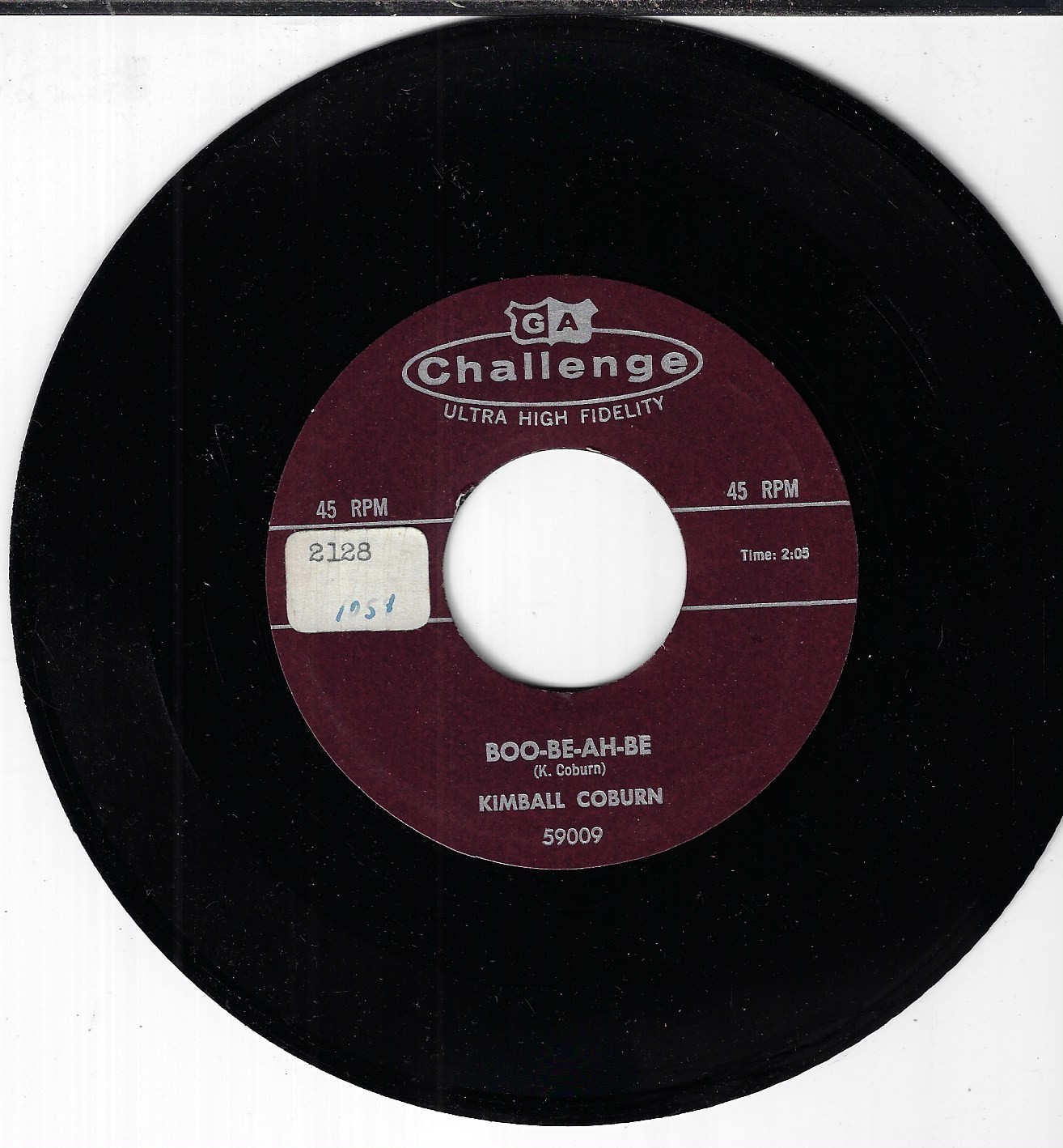 KIMBALL COBURN  BOO-BE-AH-BE/CUTE  EX USED 7" 45RPM