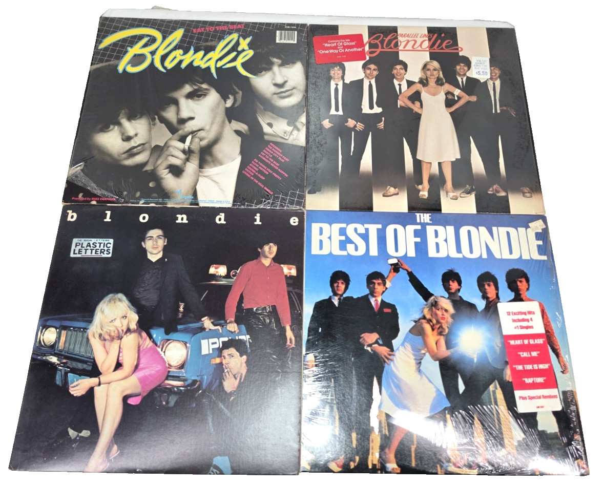 Blondie LP 4 Vinyl The Best 0f / Parrallel Lines / Plastic Letters Eat the Beat