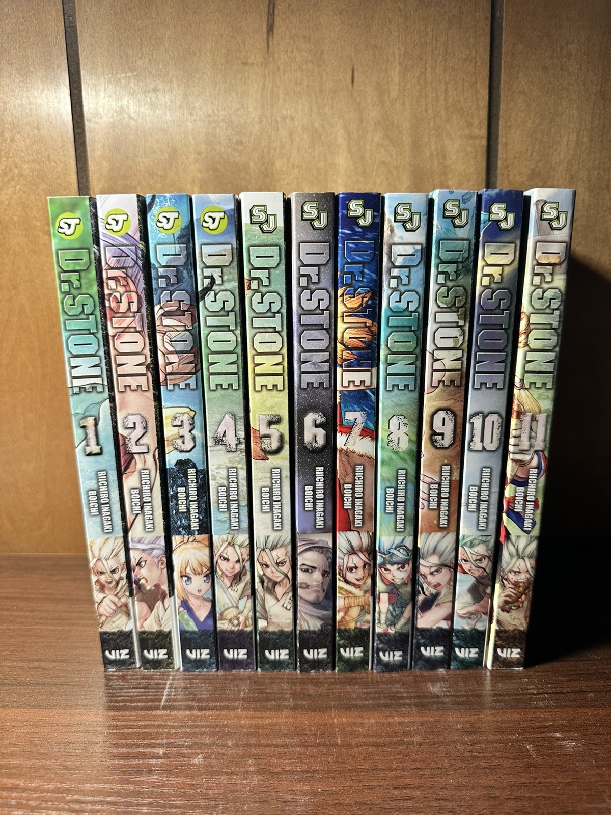 Dr. Stone Manga Lotto Set Volumi 1-11 Inglese VIZ Media Inagaki & Boichi