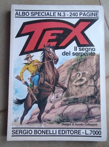 TEX Speciale (TEXONE) n. 3 - Il segno del serpente - 1990 -Disegni Galep