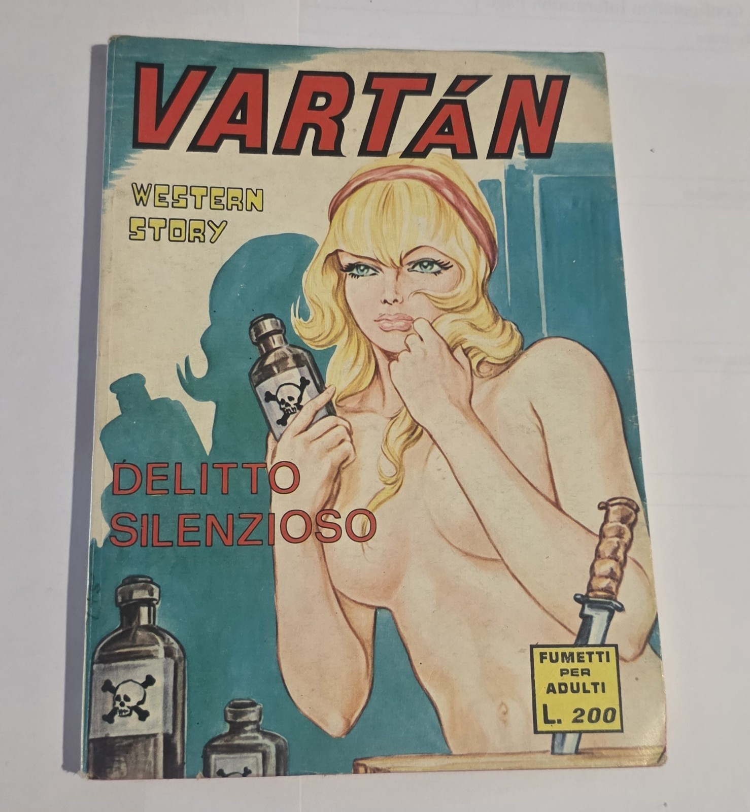 Fumetto erotico Vartan Delitto Silenzioso  N 65 Anno IV 1972 Furio Viano Editore