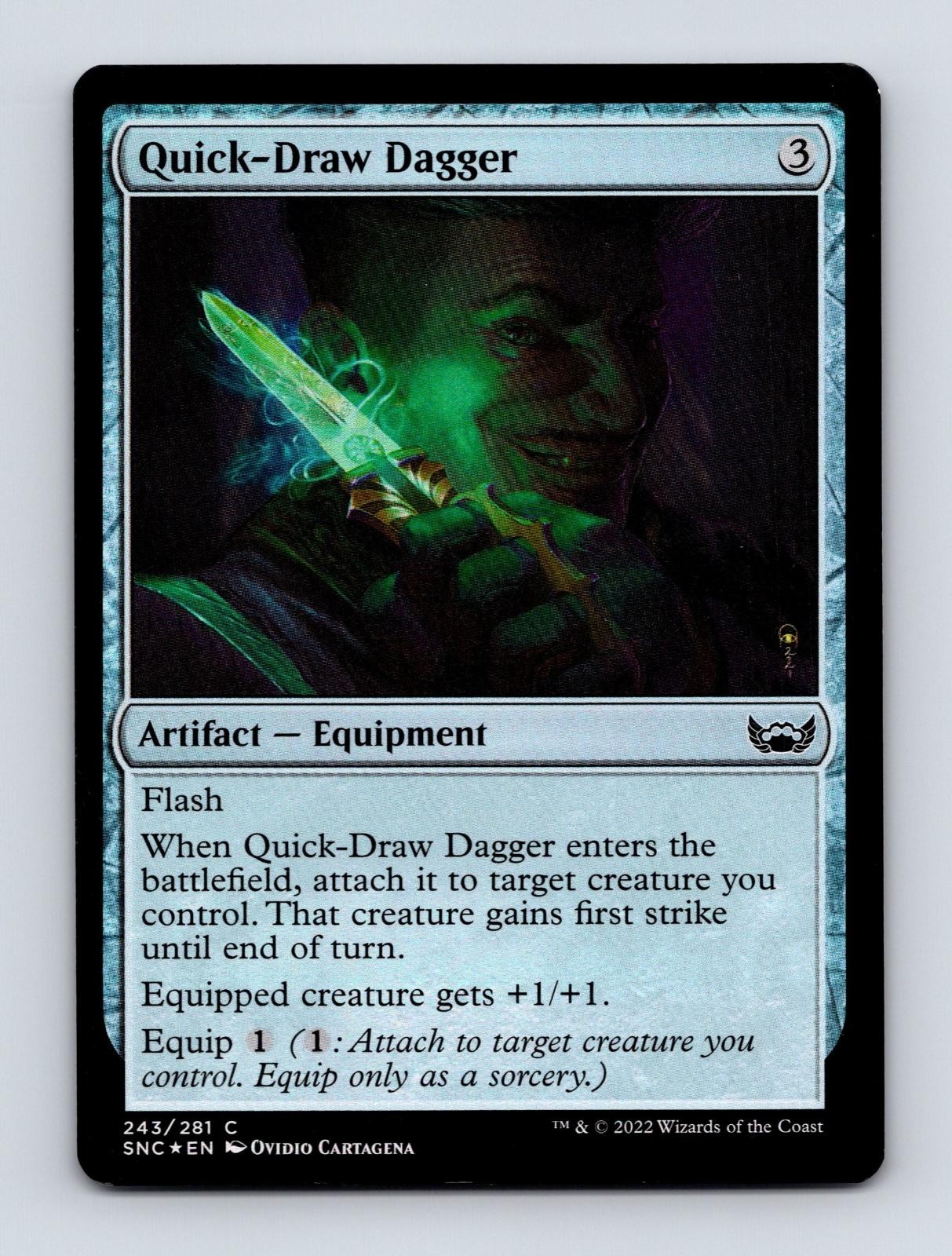 Quick-Draw Dagger 243 Strade Comuni di Nuova Capenna Magic: The Gathering Foil LP