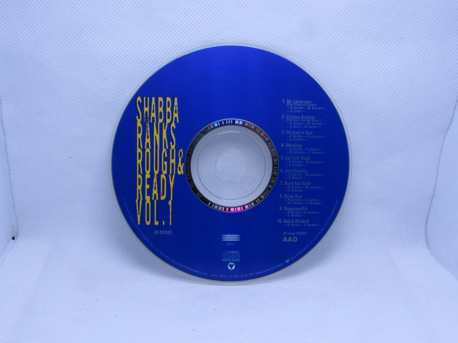 Shabba Ranks – Rough & Ready Vol. 1 CD 1992 Reggae Dancehall Epic